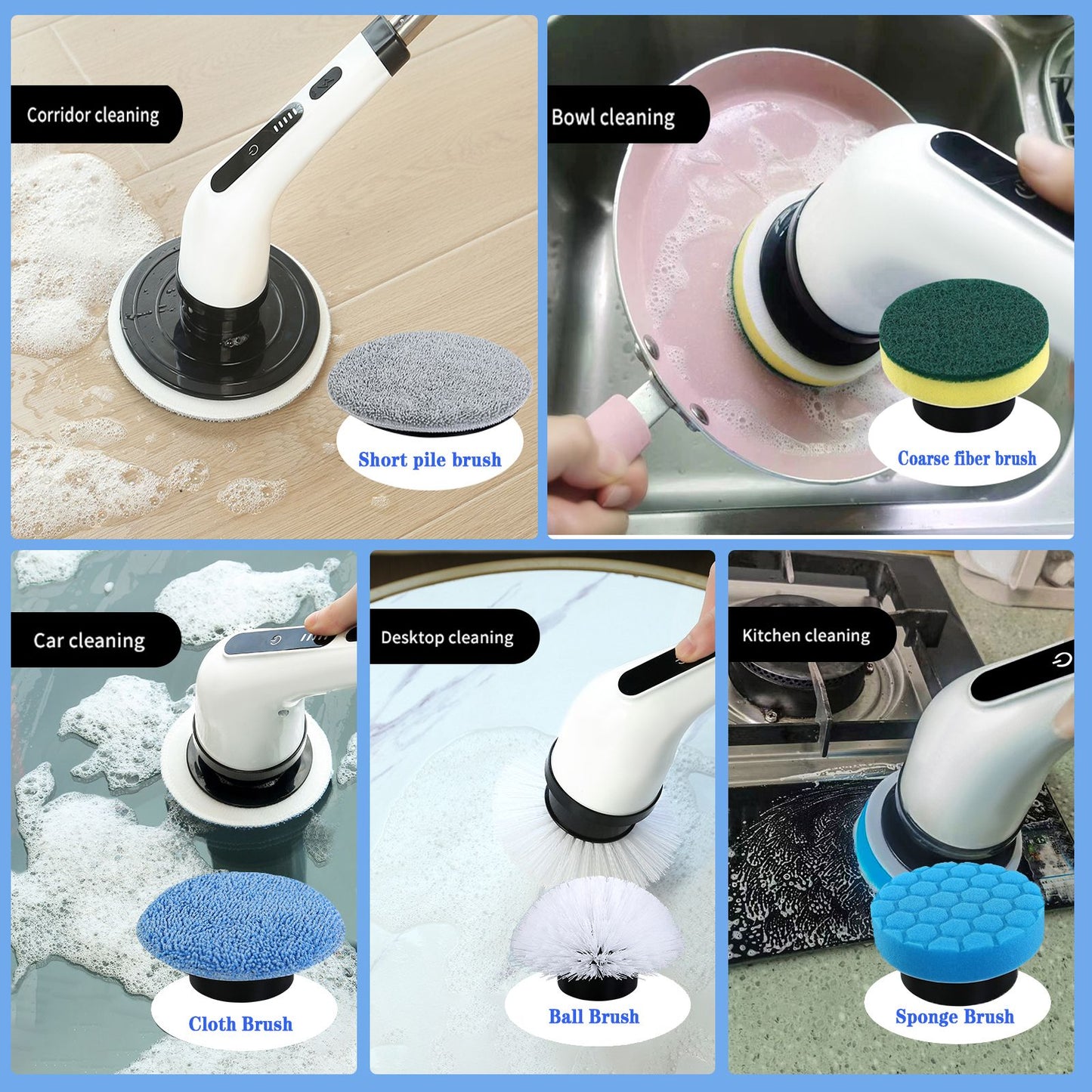 10 in 1 Electric Spin Scrubber