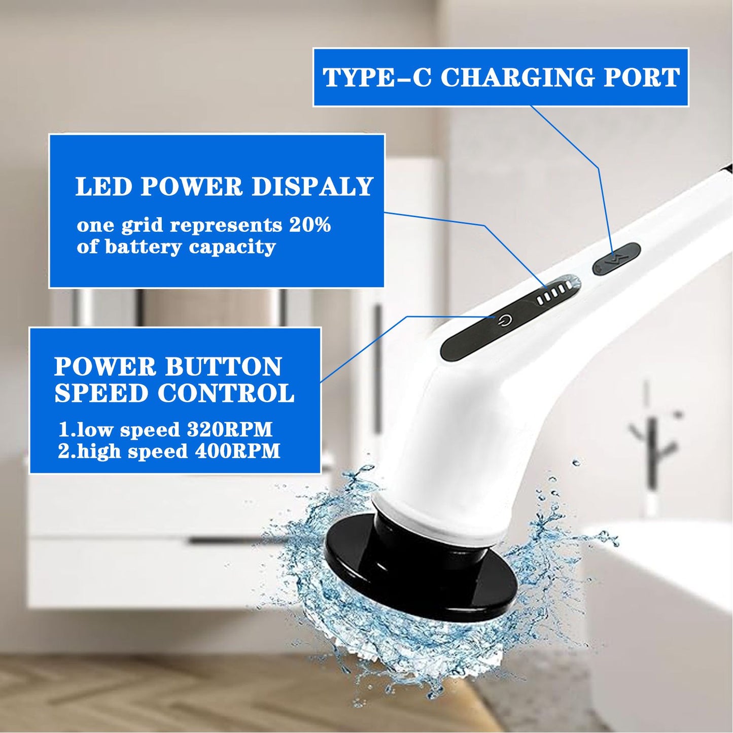 10 in 1 Electric Spin Scrubber