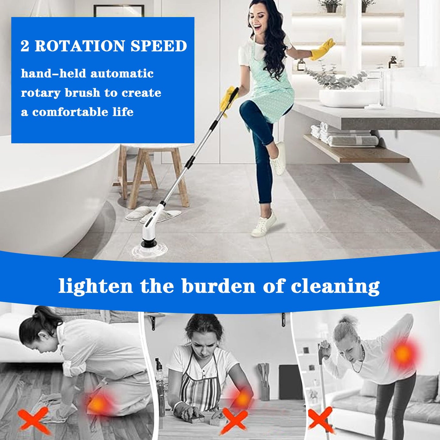 10 in 1 Electric Spin Scrubber