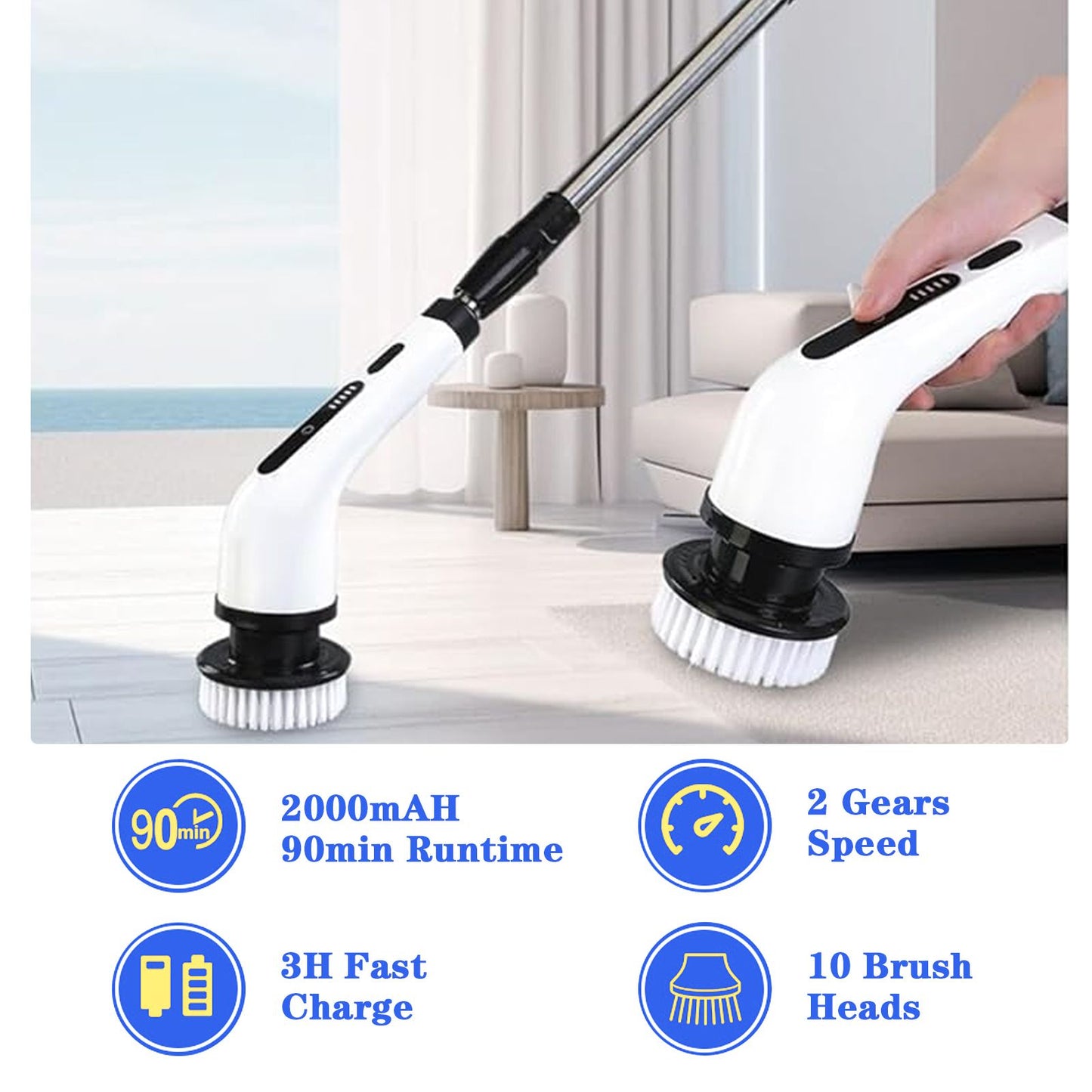 10 in 1 Electric Spin Scrubber