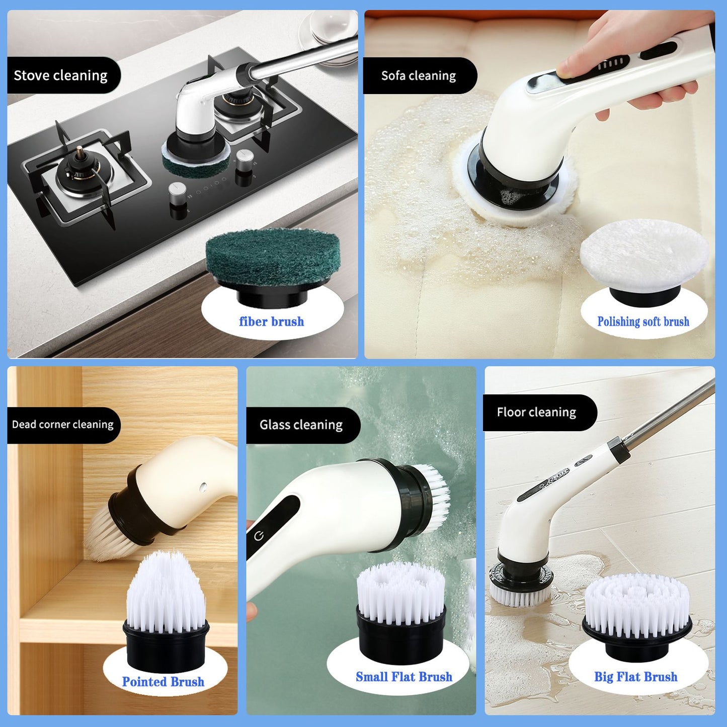 10 in 1 Electric Spin Scrubber